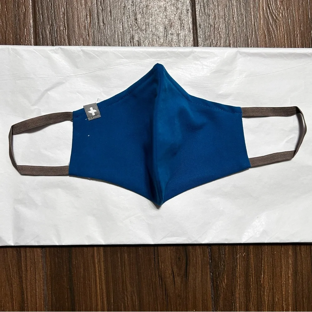 FIGS 3 Pack FIONx Core Protective Face Mask Dark Teal Gray‎ Strap S/M Washable